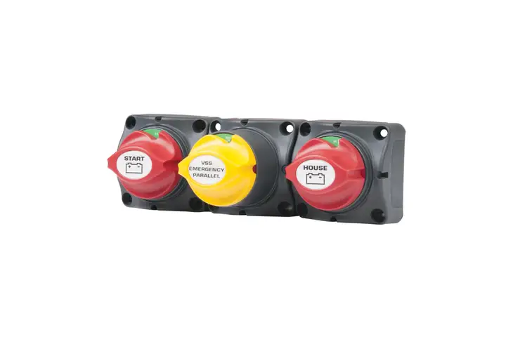BEP Marine Battery Distribution Cluster f/Single Engine w/Two Battery Banks w/Motorized VSR